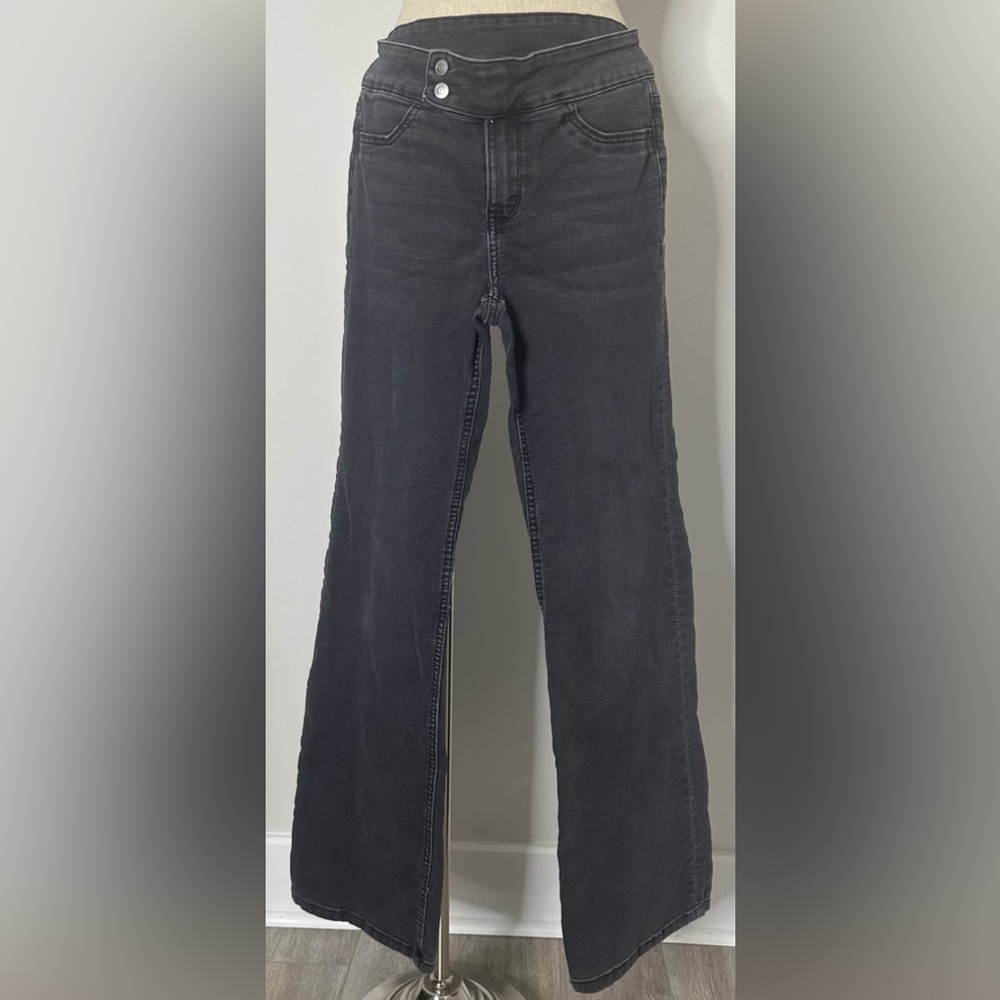 Divided: Dark Gray Flare & Wide Leg Jeans - Picture 1 of 2